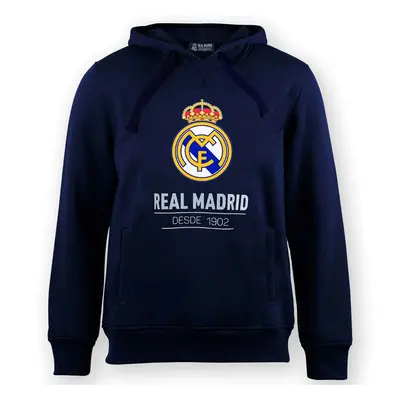 Real Madrid pánská mikina s kapucí No25 Crest navy