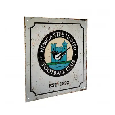 Newcastle United cedule na zeď Retro Logo Sign