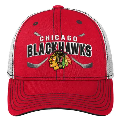 Chicago Blackhawks dětská čepice baseballová kšiltovka Lockup Meshback Adjustable