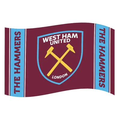 West Ham United vlajka Crest Stripe