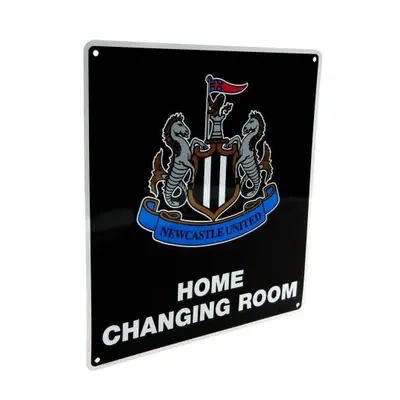 Newcastle United kovová značka Home Changing Room Sign