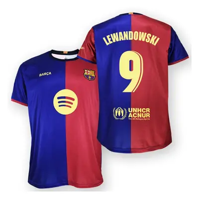 FC Barcelona fotbalový dres replica 24/25 Home Lewandowski