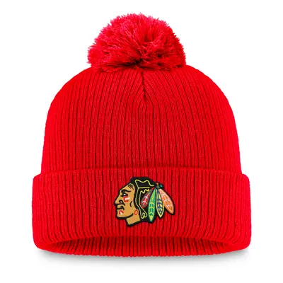 Chicago Blackhawks zimní čepice A/CAP Beanie Cuff Pom