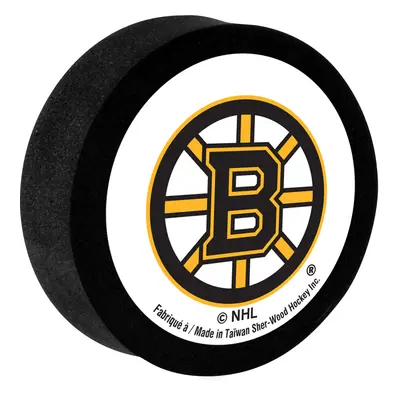 Boston Bruins pěnový puk White Sher-Wood