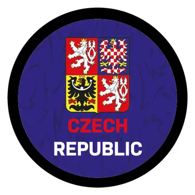 Hokejové reprezentace puk Czech republic logo blue