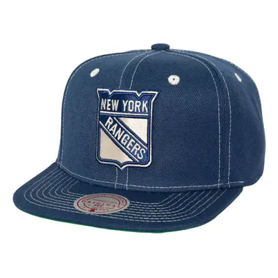 New York Rangers čepice flat kšiltovka Contrast Natural Snapback Vintage