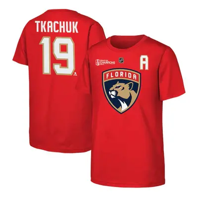 Florida Panthers dětské tričko Matthew Tkachuk #19 2024 Stanley Cup Champions Name & Number