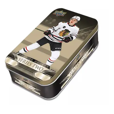 NHL boxy hokejové karty NHL 2023-24 Upper Deck Series 2 Tin Box