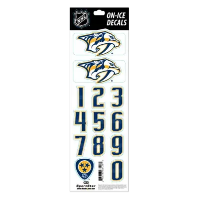 Nashville Predators samolepky na helmu Decals