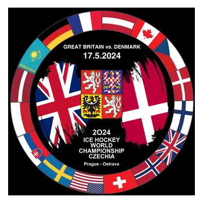 Hokejové reprezentace puk Ice Hockey World Championship Czechia MS 2024 Dueling 17.5.2024 Great 