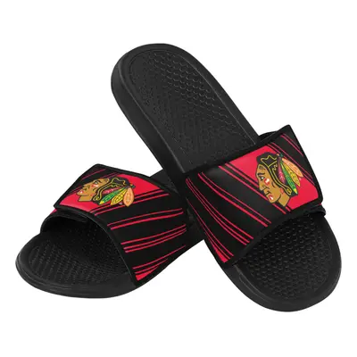 Chicago Blackhawks pánské pantofle Legacy Velcro Sport Slide Slipper