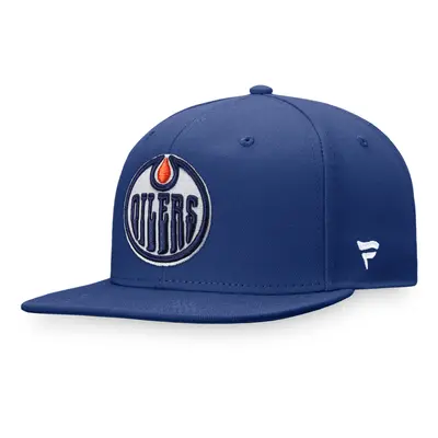 Edmonton Oilers čepice flat kšiltovka Core Snapback blue