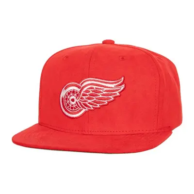 Detroit Red Wings čepice flat kšiltovka Sweet Suede Snapback Vntg red