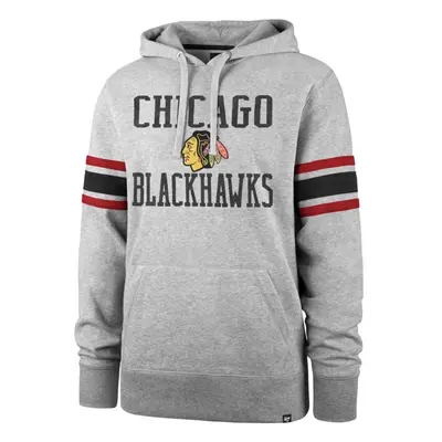 Chicago Blackhawks pánská mikina s kapucí Double Block ’47 Sleeve Stripe Hood