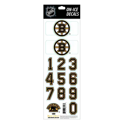 Boston Bruins samolepky na helmu Decals