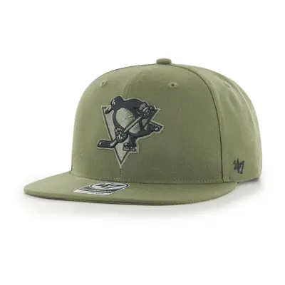 Pittsburgh Penguins čepice flat kšiltovka Ballpark Camo 47 CAPTAIN NHL green