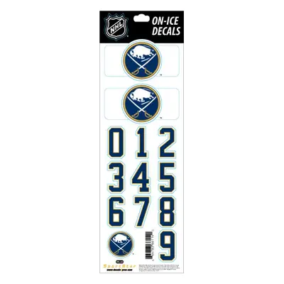 Buffalo Sabres samolepky na helmu Decals