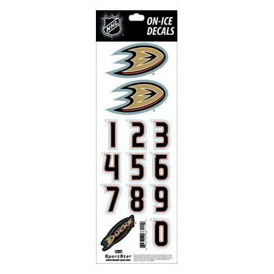 Anaheim Ducks samolepky na helmu Decals Orange