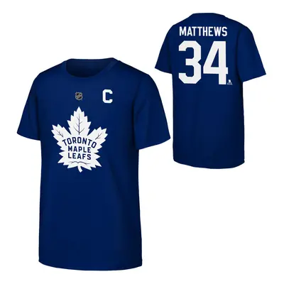 Toronto Maple Leafs dětské tričko Auston Matthews Flat Captains N&N Ctn Tee