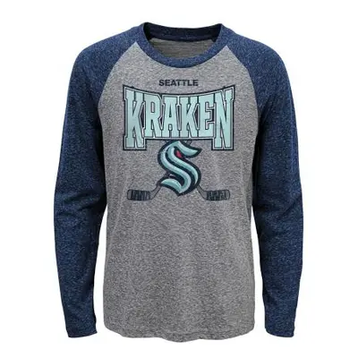 Seattle Kraken dětské tričko s dlouhým rukávem Stick Up LS Triblend Raglan