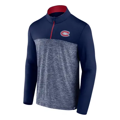 Montreal Canadiens pánská mikina Iconic Defender 1/4 Zip blue