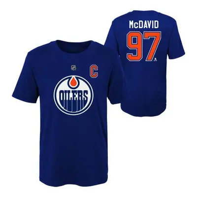 Edmonton Oilers dětské tričko Connor McDavid Captains Name and Number navy