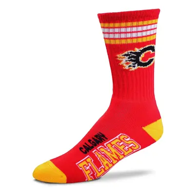 Calgary Flames ponožky 4 stripes crew