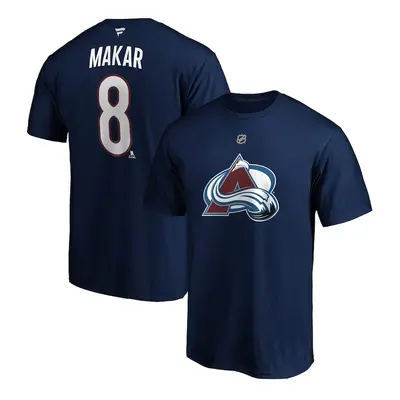 Colorado Avalanche pánské tričko Cale Makar #8 Name & Number navy