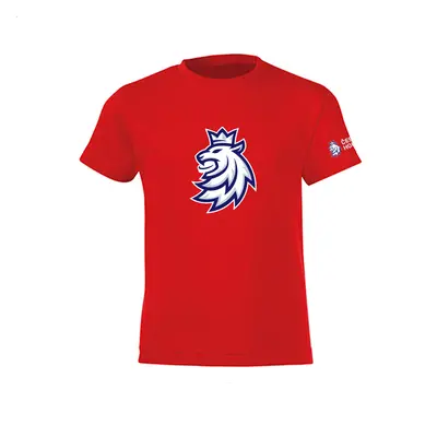 Hokejové reprezentace dětské tričko red Czech Ice Hockey logo lion