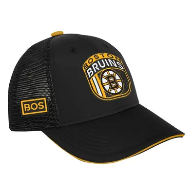 Boston Bruins dětská čepice baseballová kšiltovka 2024 Draft NHL On Stage Trucker Adjustable Hat