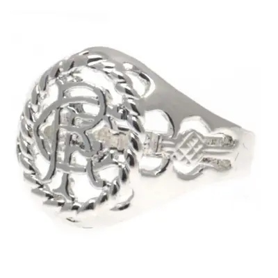 FC Rangers prsten Silver Plated Crest Ring Large