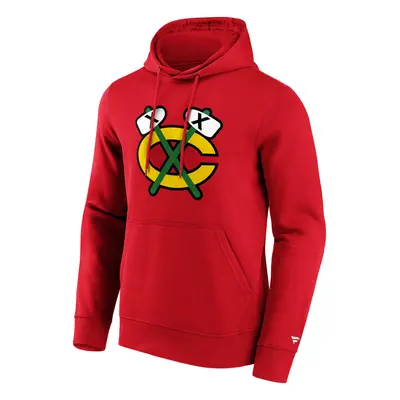 Chicago Blackhawks pánská mikina s kapucí Primary Logo Graphic Hoodie red