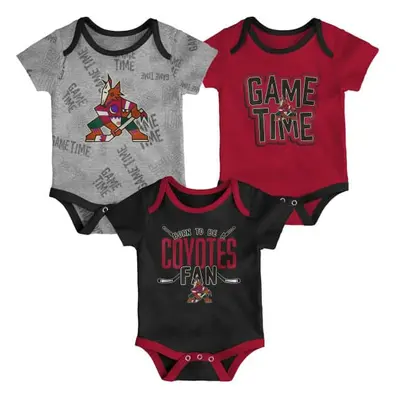 Arizona Coyotes kojenecké body 3-pack Game Time S/S Creeper Set - Newborn