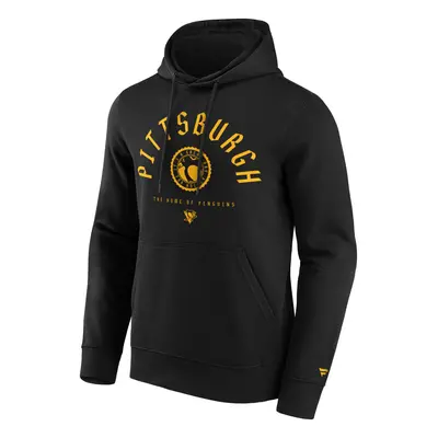 Pittsburgh Penguins pánská mikina s kapucí College Stamp Hoodie black