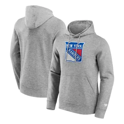 New York Rangers pánská mikina s kapucí Primary Logo Graphic Hoodie Sport Gray Heather