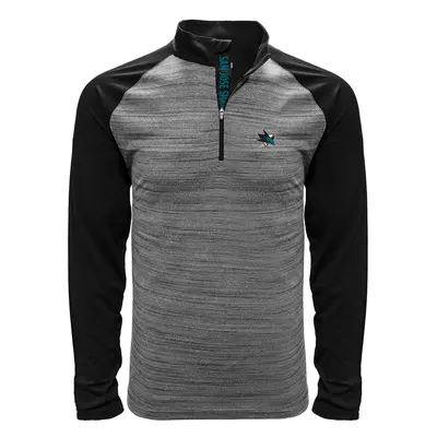 San Jose Sharks pánská mikina grey Vandal Quarter Zip Midlayer