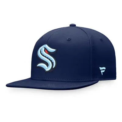 Seattle Kraken čepice flat kšiltovka Core Snapback blue