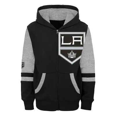 Los Angeles Kings dětská mikina s kapucí faceoff colorblocked fleece full-zip