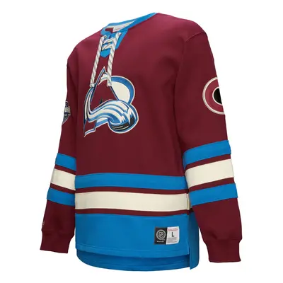 Colorado Avalanche pánská mikina Heritage Lace-Up Crew Vintage Logo