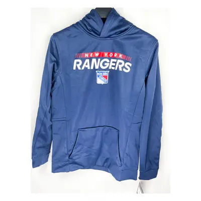 New York Rangers dětská mikina s kapucí Authentic Pro Hood Po Hoodie