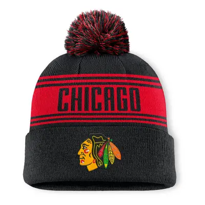 Chicago Blackhawks zimní čepice A/CAP Beanie Cuff W/Pom