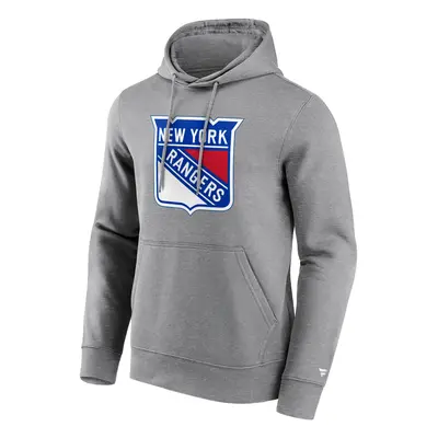 New York Rangers pánská mikina s kapucí Primary Logo Graphic Hoodie grey