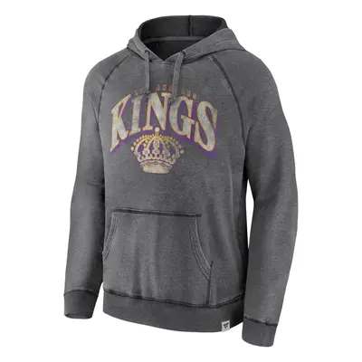 Los Angeles Kings pánská mikina s kapucí True Classics Washed Pullover Hoodie grey