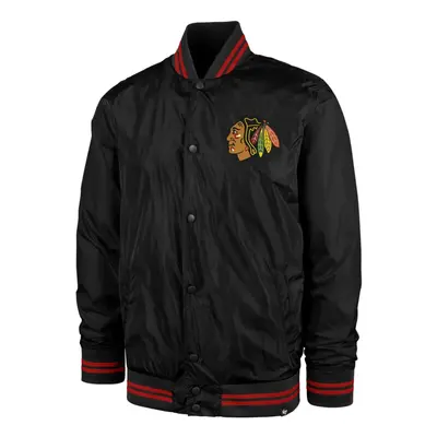 Chicago Blackhawks pánská bunda Core Poly Fill 47 Drift Track Jacket