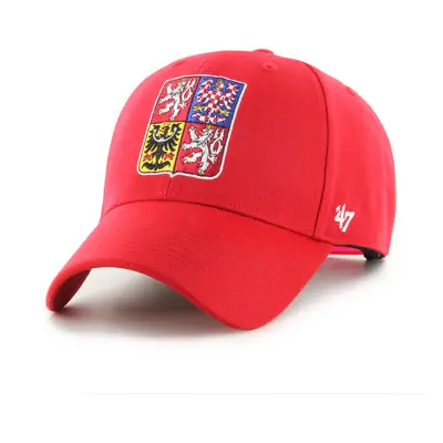 Hokejové reprezentace čepice baseballová kšiltovka Czech Republic 47 MVP SNAPBACK Red