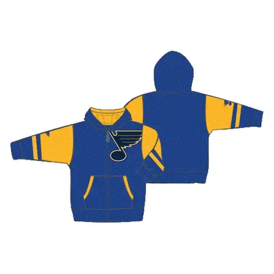 St. Louis Blues dětská mikina s kapucí Faceoff Colorblocked Fleece Full-Zip