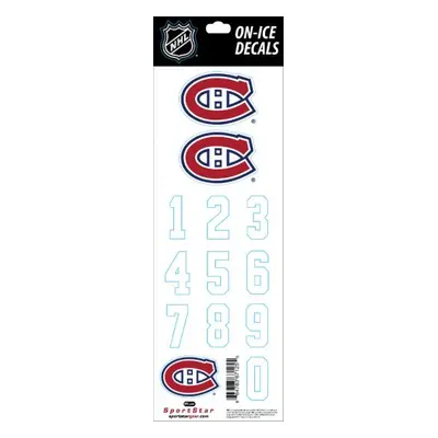 Montreal Canadiens samolepky na helmu Decals White