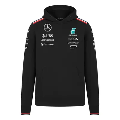 Mercedes AMG Petronas pánská mikina s kapucí Driver Driver black F1 Team 2024