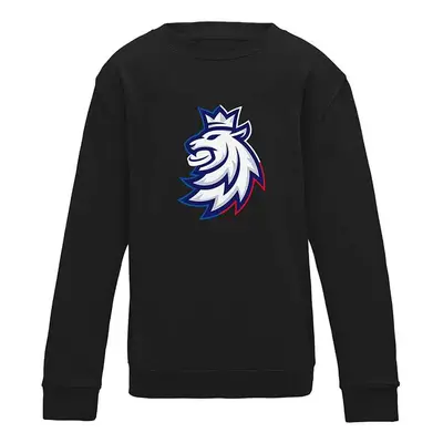 Hokejové reprezentace dětská mikina Czech Republic Tricolour logo lion black