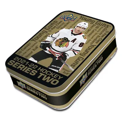 NHL boxy hokejové karty NHL 2021-22 Upper Deck Series 2 Tin Box